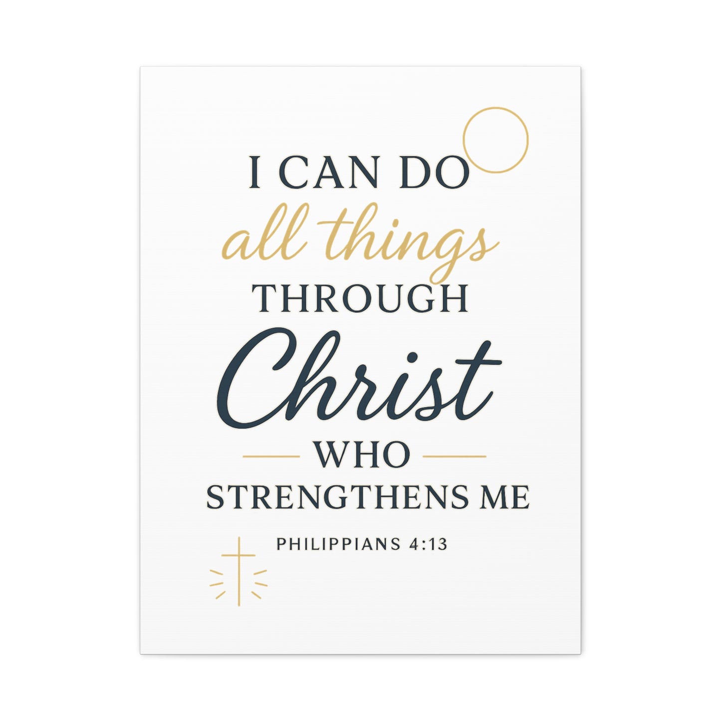 Philippians 4:13 Wall Art | Christian Scripture Home Decor