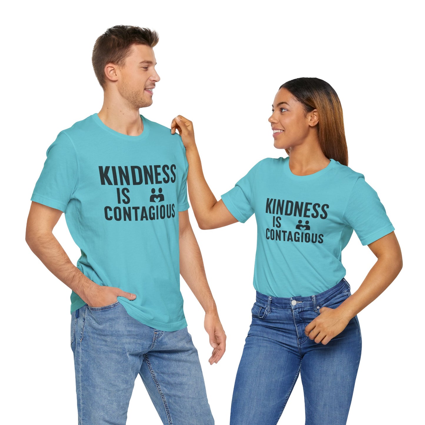 Kindness is Contagious Unisex T-Shirt | Soft Jersey Short Sleeve