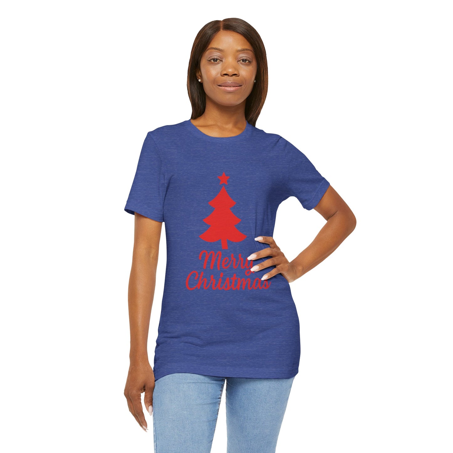 Merry Christmas Unisex Heavy Cotton Tee – Faith-Inspired Holiday Shirt