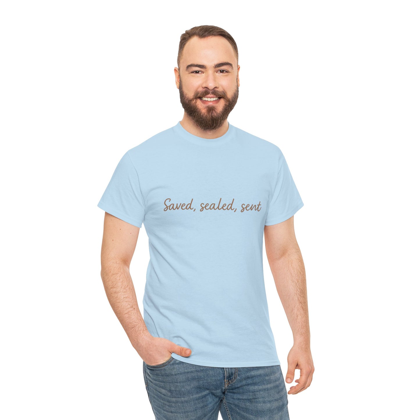 Saved. Sealed. Sent. T-Shirt – Bold Christian Mission Unisex Tee