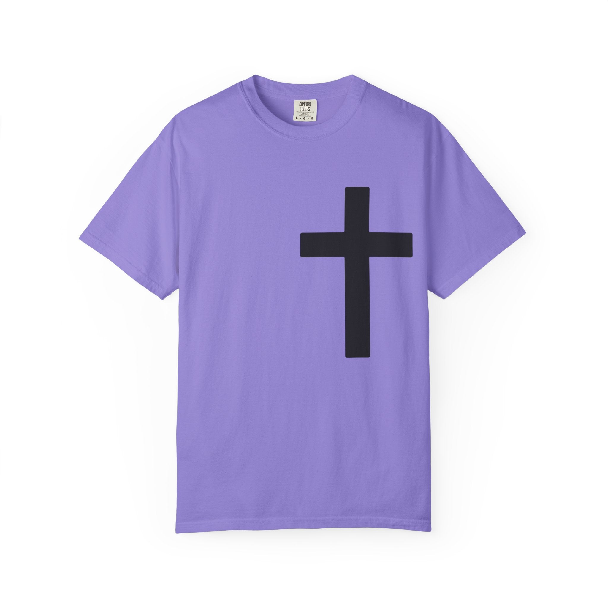 Cross “No Worries God Got Me” Faith Tee – Premium Comfort Colors® Vintage Washed Shirt | Lexad Designs
