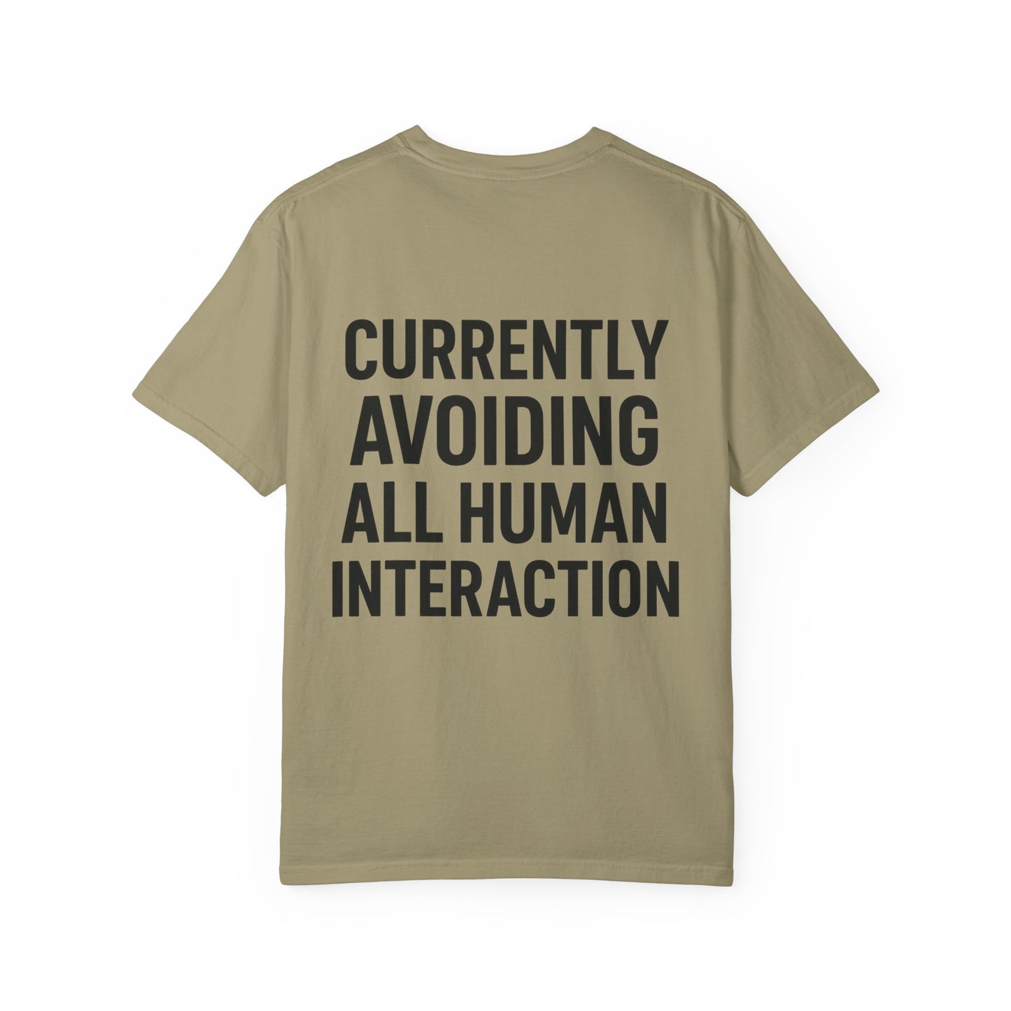 Currently Avoiding All Human Interaction – Funny Minimalist Unisex T-Shirt