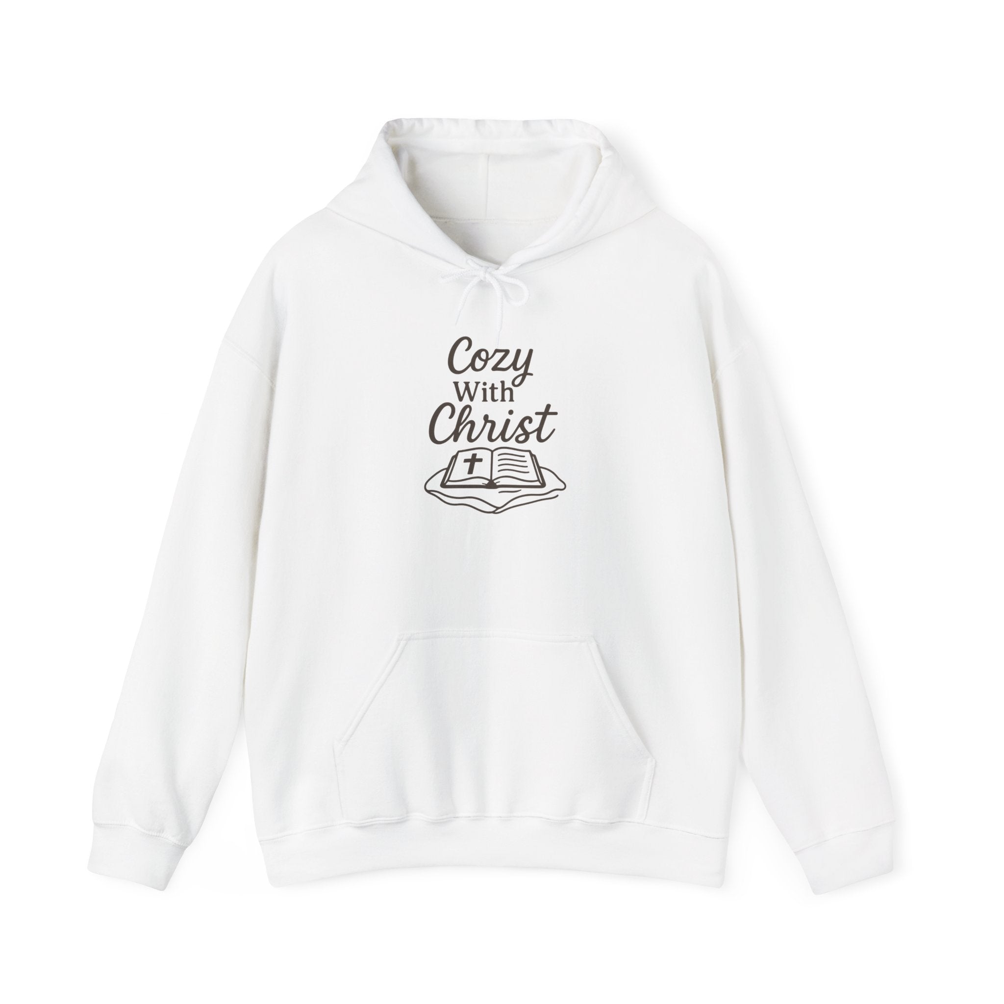 Cozy With Christ Hooded Sweatshirt | Christian Comfort Hoodie | Lexad Designs