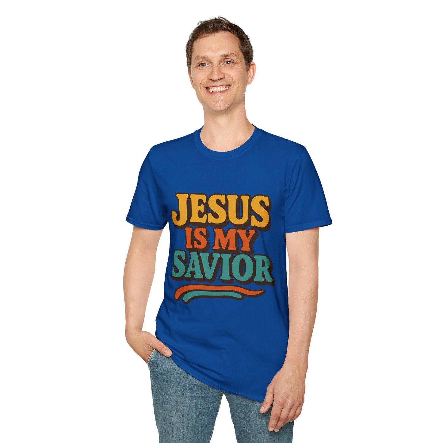 Jesus Is My Saviour Softstyle Christian Tee | Faith T-Shirt for Men & Women.