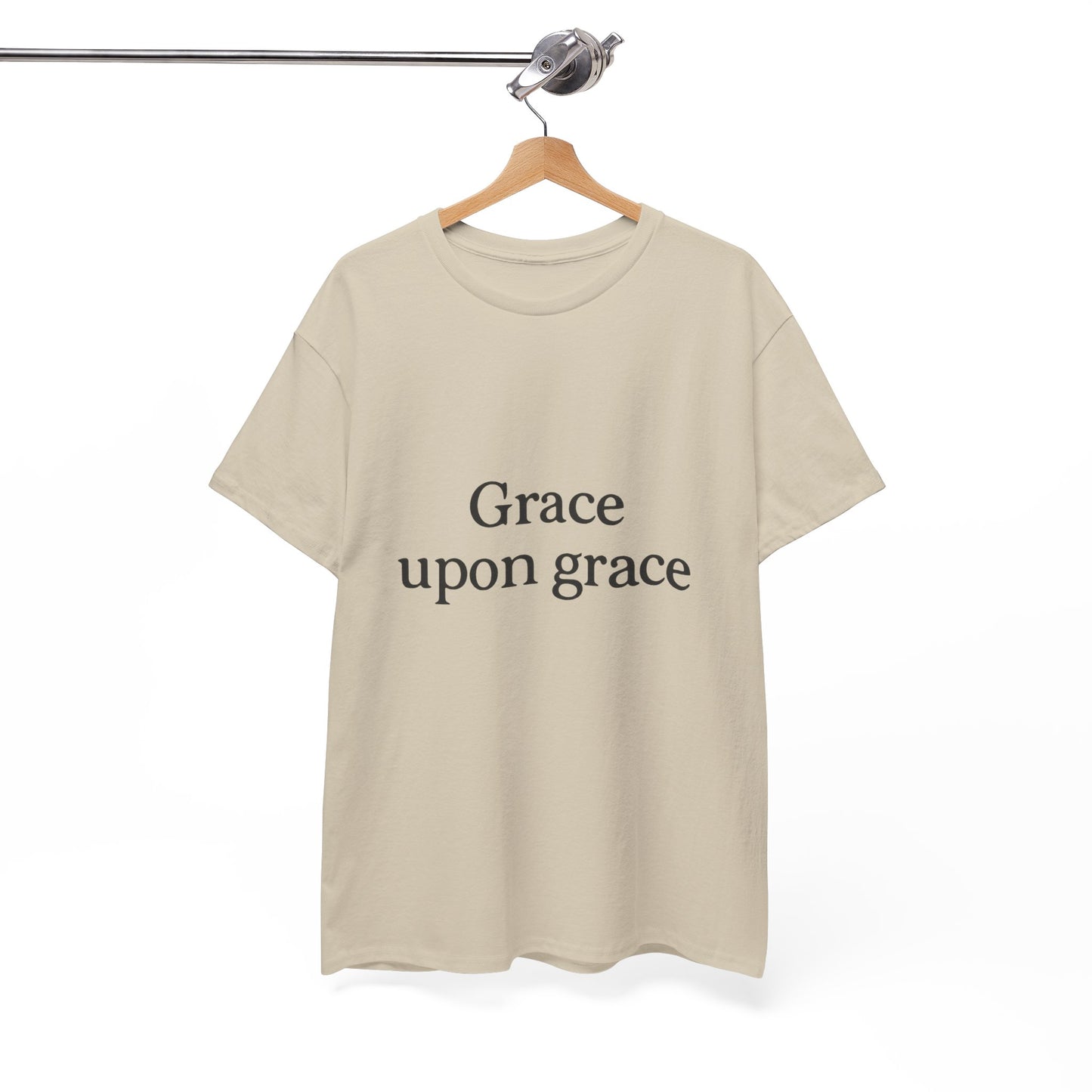 Grace Upon Grace T-Shirt – Elegant Christian Faith Unisex Tee