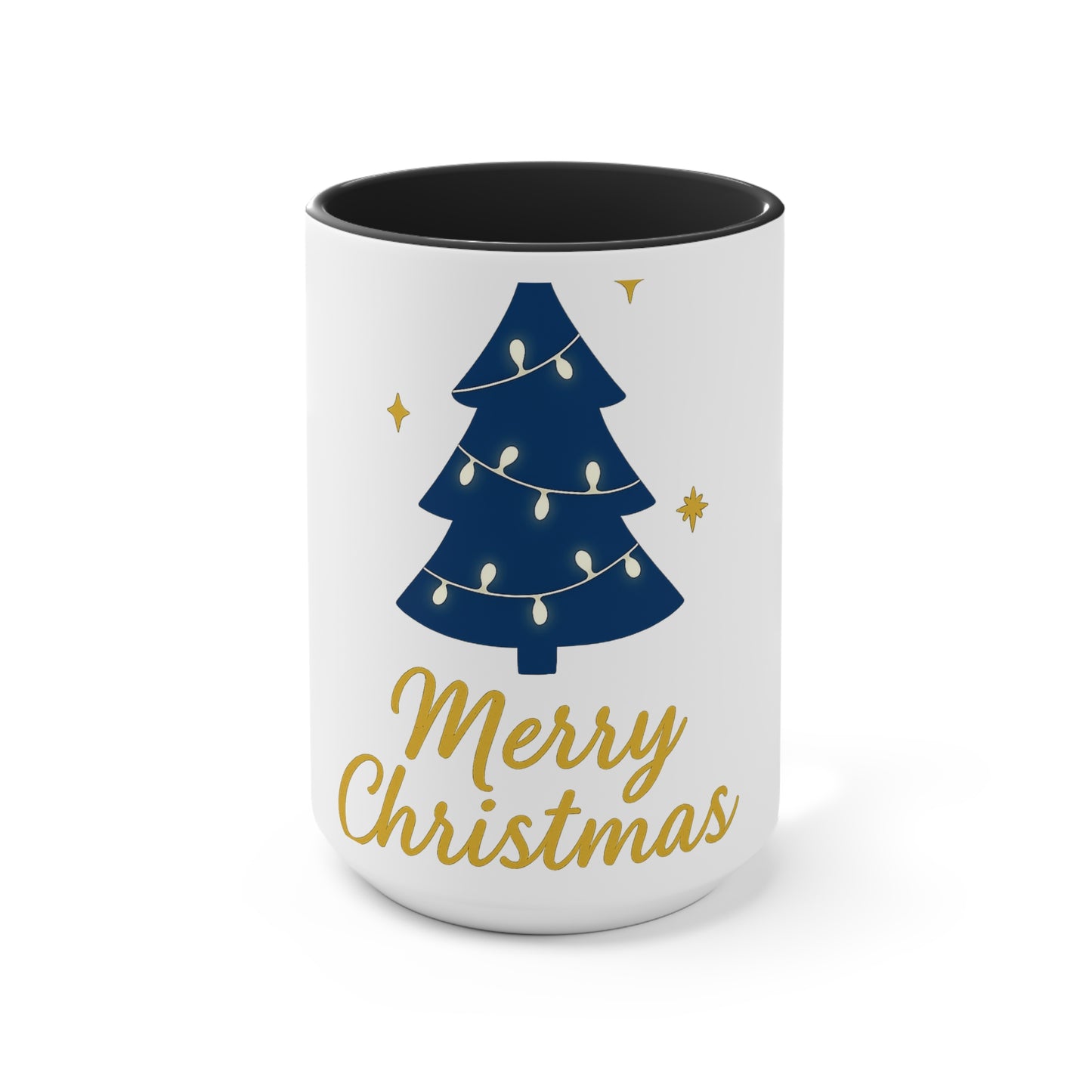 Merry Christmas Accent Mug – Festive Christian Holiday Gift with Scripture-Inspired Cheer