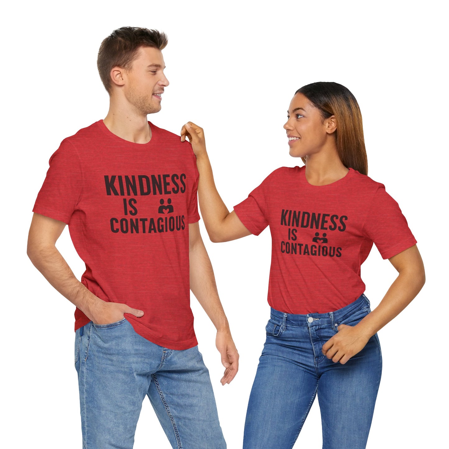 Kindness is Contagious Unisex T-Shirt | Soft Jersey Short Sleeve