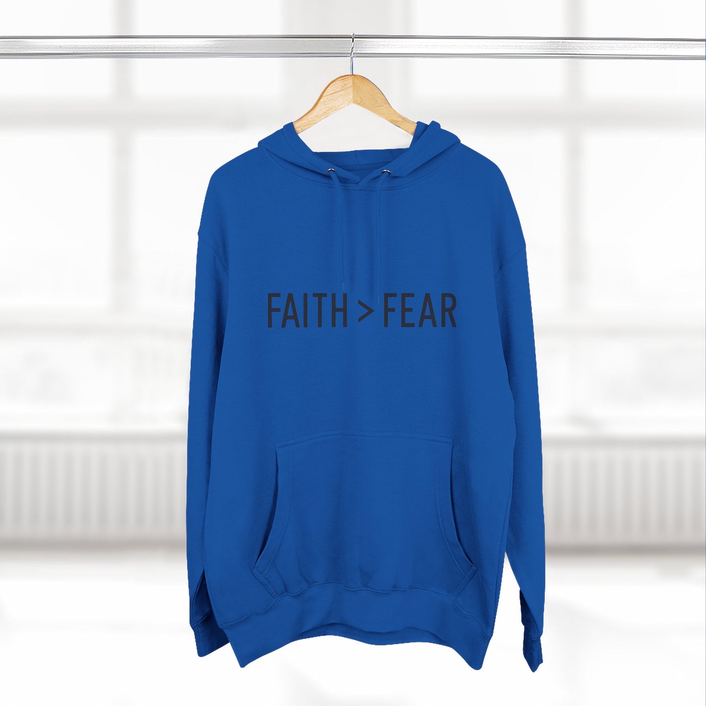 Faith Over Fear Unisex Hoodie – Christian Affirmation Apparel | Cozy & Bold Statement Piece
