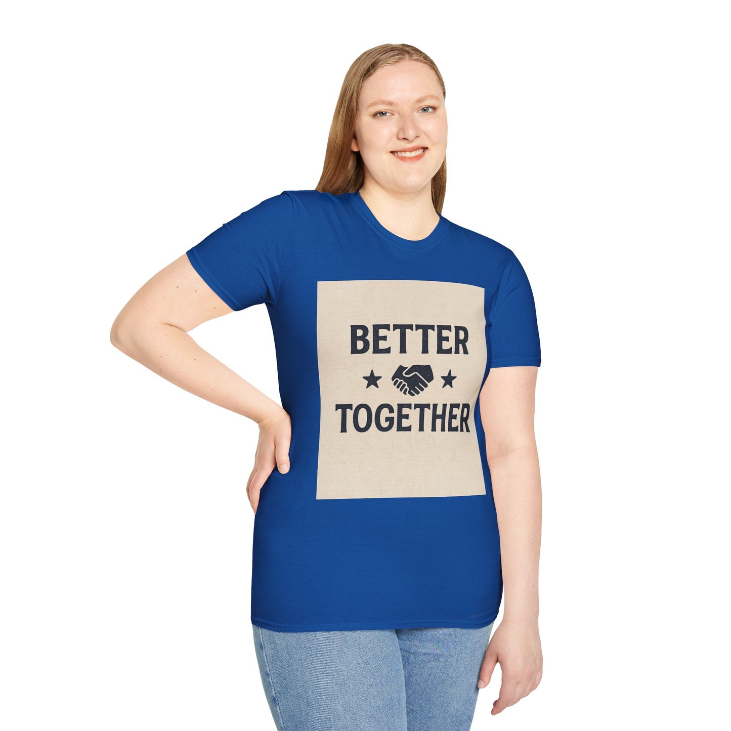 Better Together Unisex Softstyle T-Shirt, Friendship Gift Tee, Couples Matching Shirt, Family Reunion Apparel, Quality Printed Top