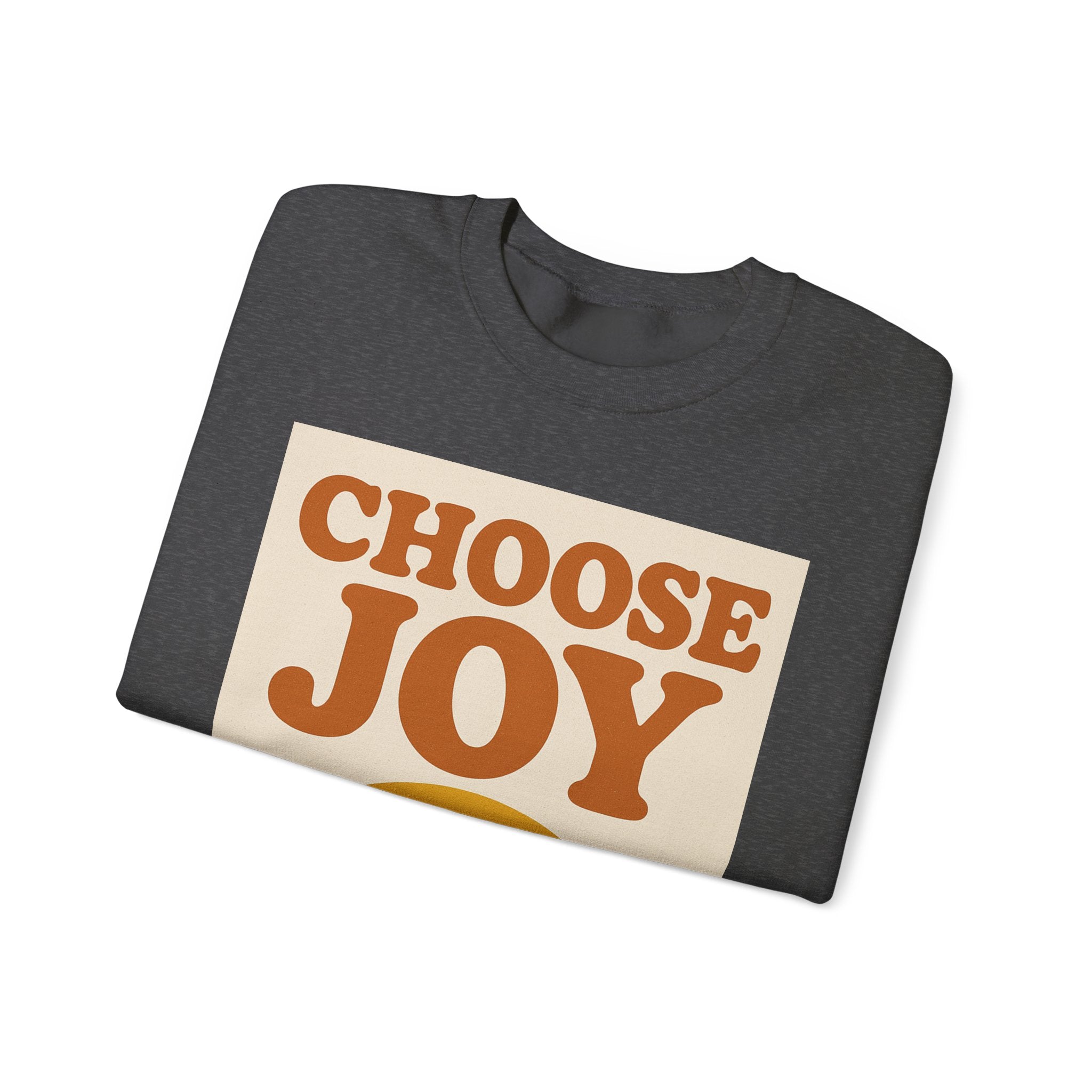 Choose Joy Rainbow Crewneck Sweatshirt, Unisex Sweatshirt, Motivational Gift, Cozy Layer, Fall Fashion, Positive Vibes