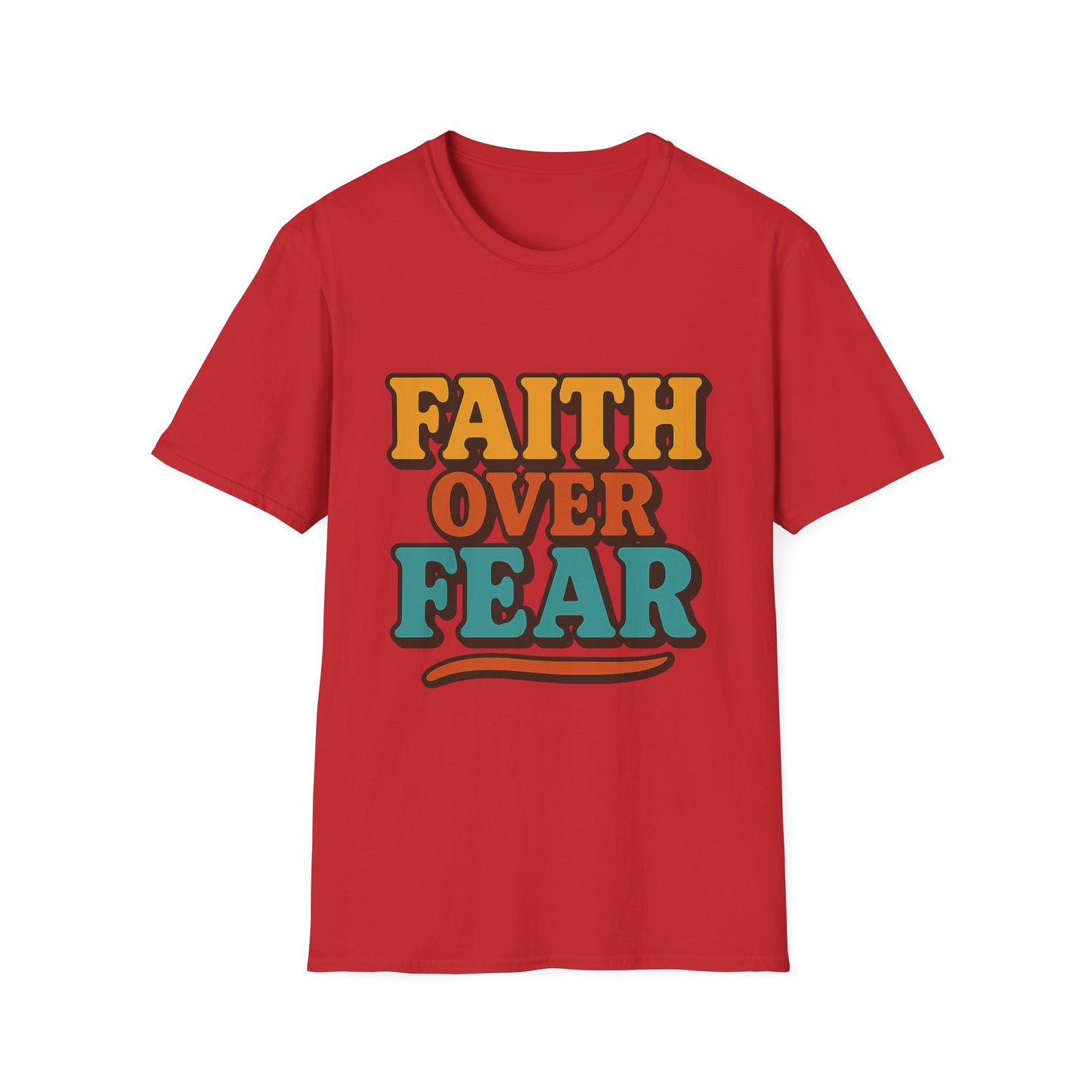 Faith Over Fear Christian T-Shirt – Softstyle Unisex Inspirational Tee for Women & Men.