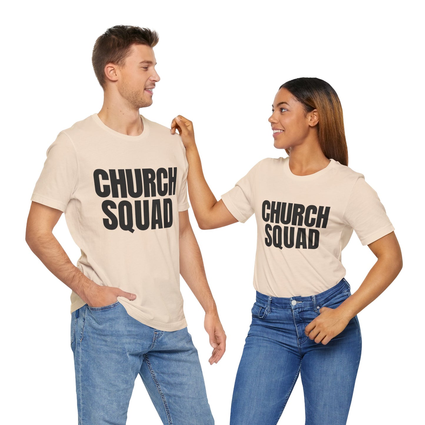 Church Squad Unisex Tee, Christian Apparel, Group Outing Shirt, Faith-Based Gift, Church Events Clothing