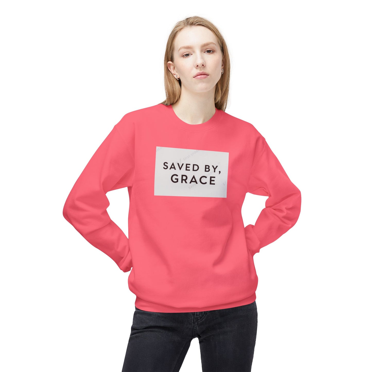 Grace-Filled Crewneck Sweatshirt - Cozy, Unisex Sweatshirt for Faith, Inspirational Gifts, Christian Apparel, Casual Wear, Everyday Comfort