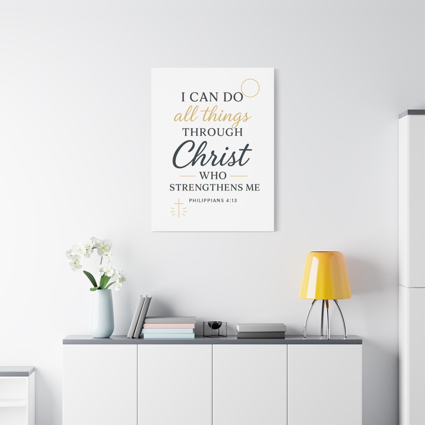 Philippians 4:13 Wall Art | Christian Scripture Home Decor