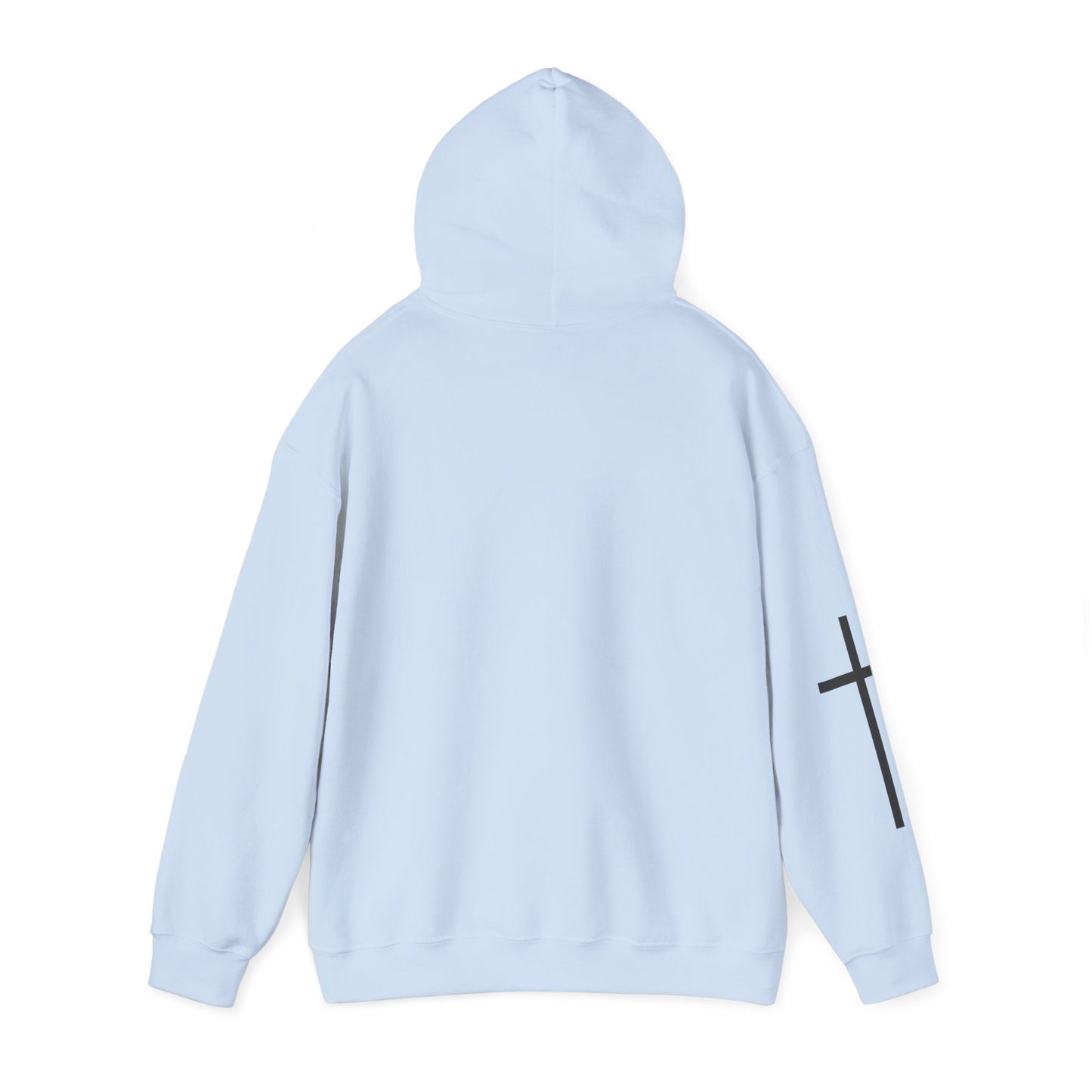 Cross Sleeve Unisex Hoodie | Faith Apparel | Heavy Blend Sweatshirt