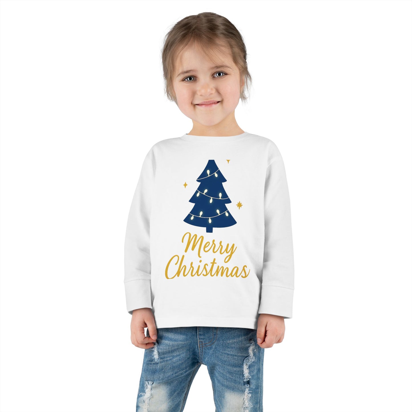Merry Christmas Toddler Long Sleeve Tee