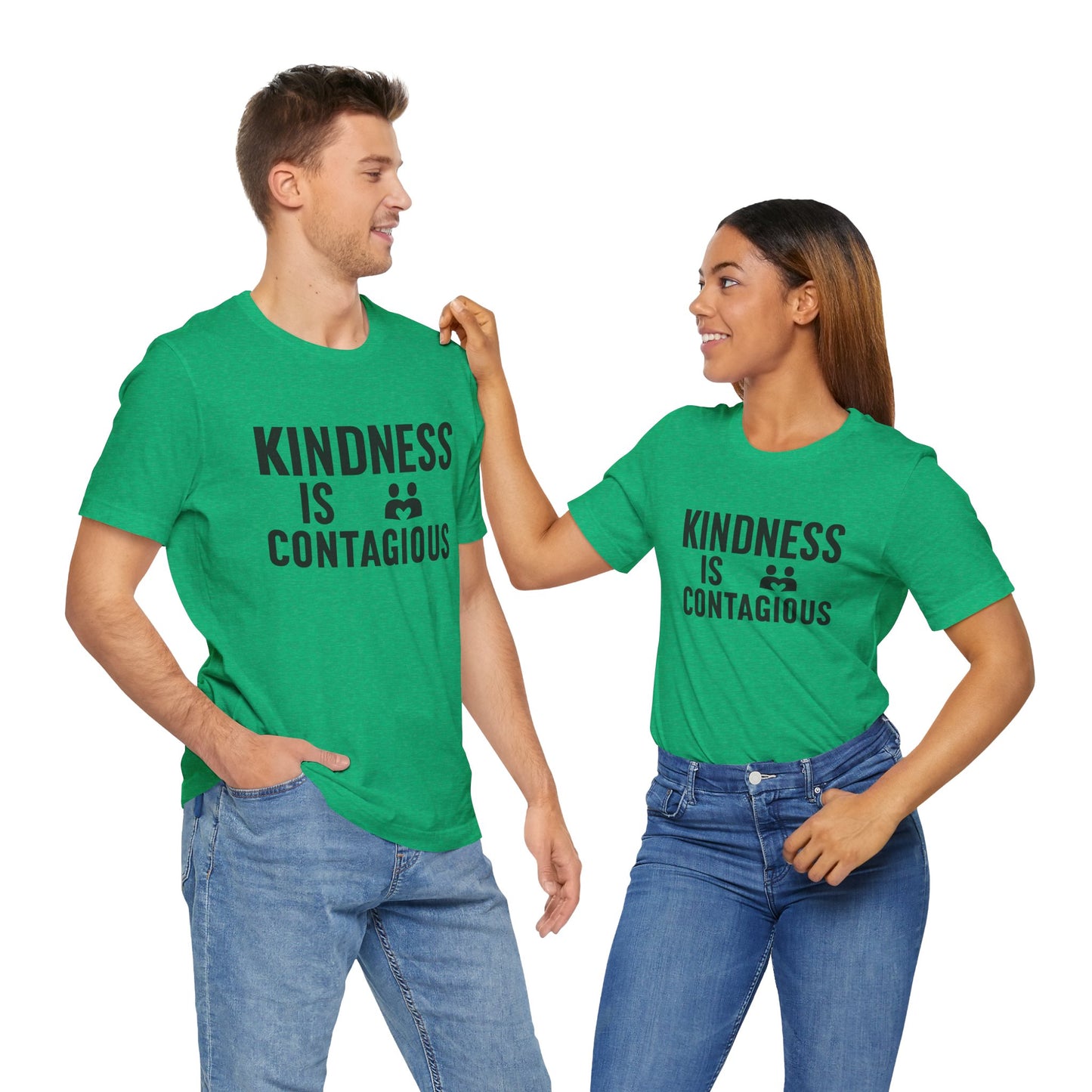 Kindness is Contagious Unisex T-Shirt | Soft Jersey Short Sleeve