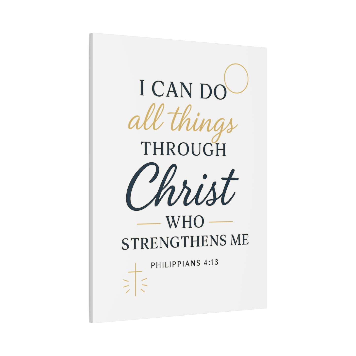 Philippians 4:13 Wall Art | Christian Scripture Home Decor