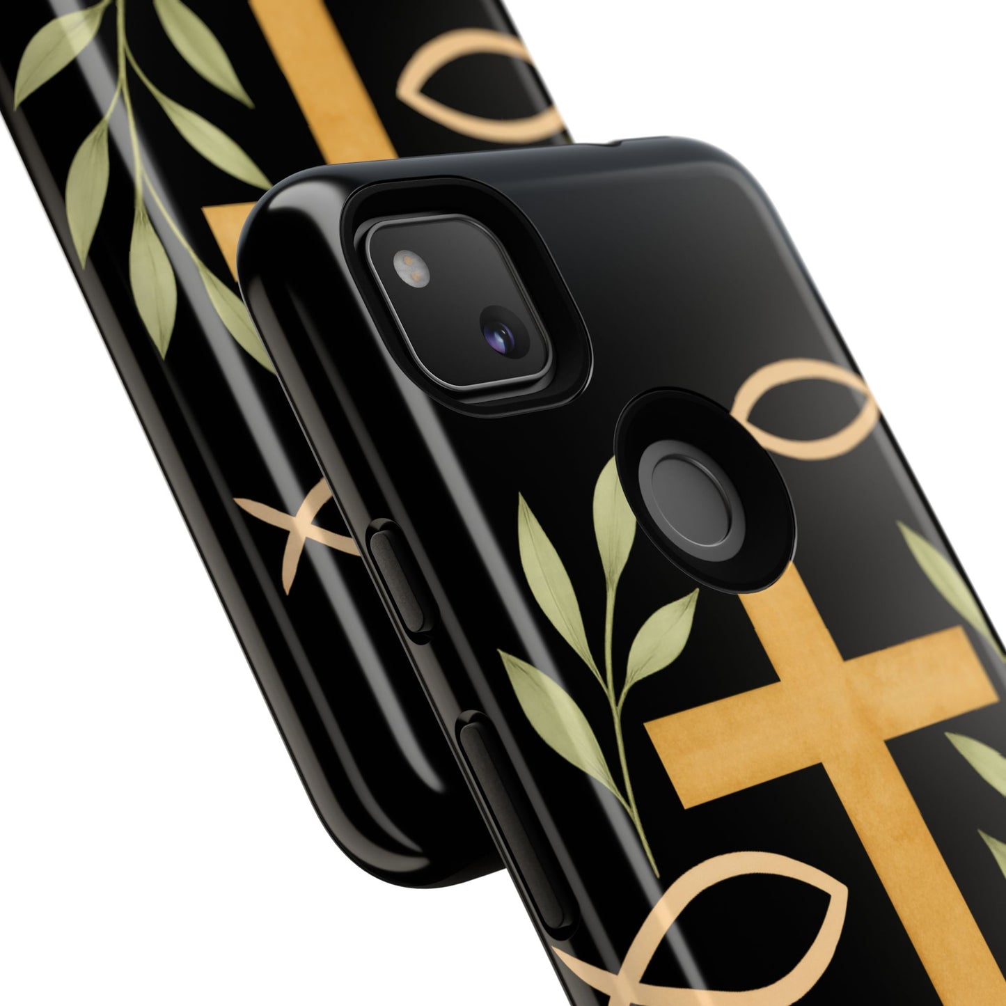 Christian Faith Phone Case with Floral Design