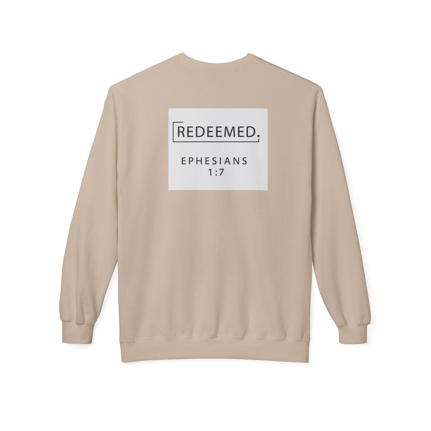 “Redemed” Crewneck Sweatshirt – Unisex Christian Apparel
