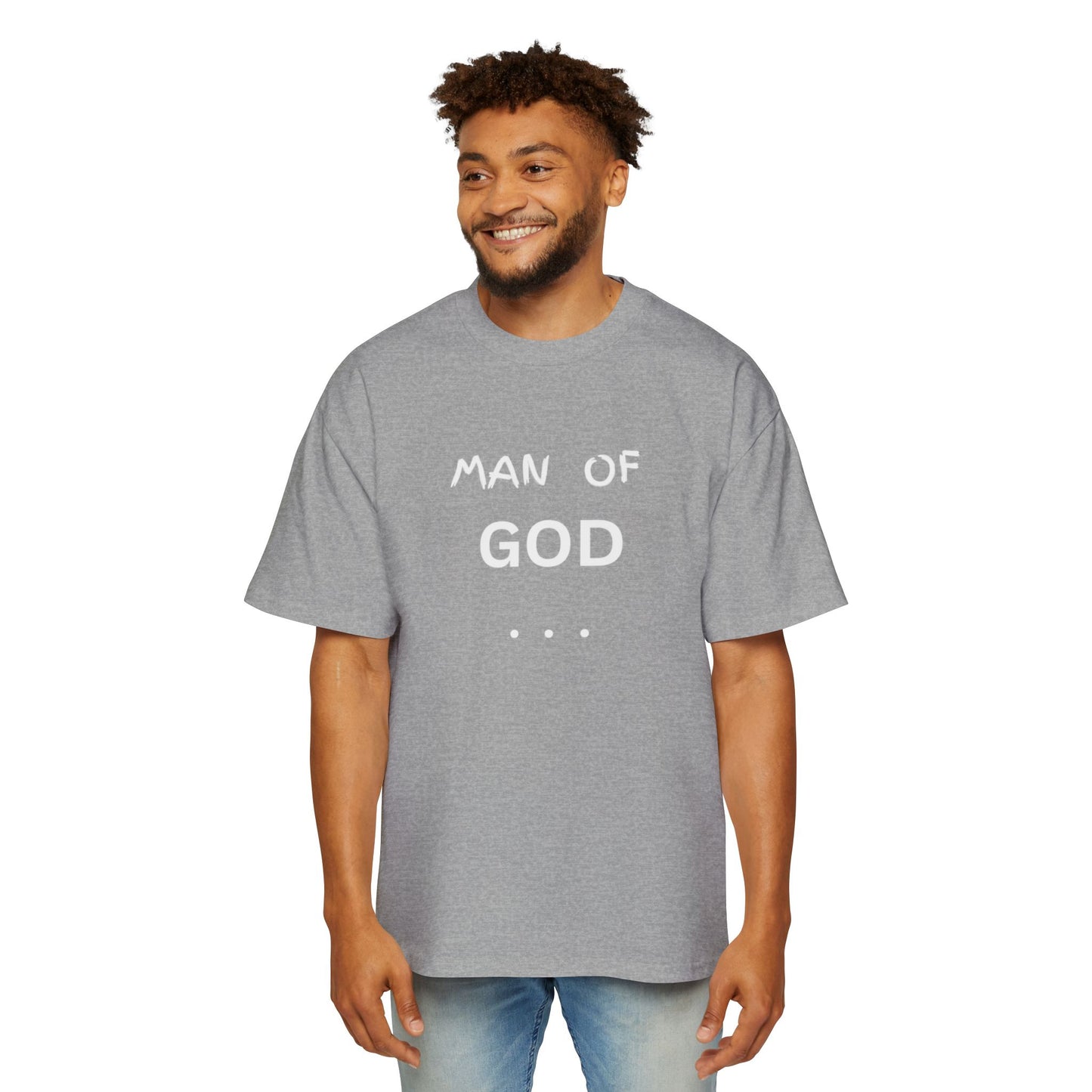 Christian Men’s T-Shirt – Bold “Man of God” Faith Tee