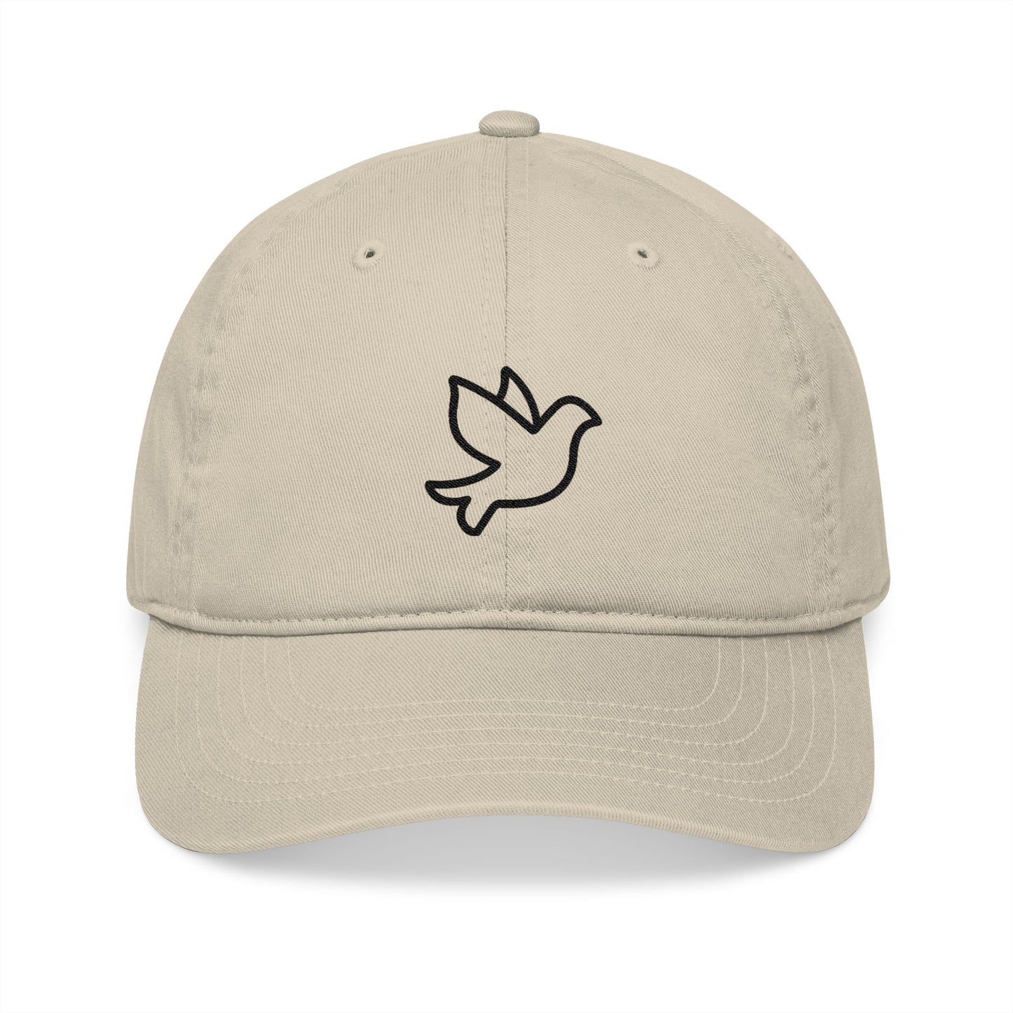 Organic Dove Baseball Hat – Christian Symbol of Peace & Faith.