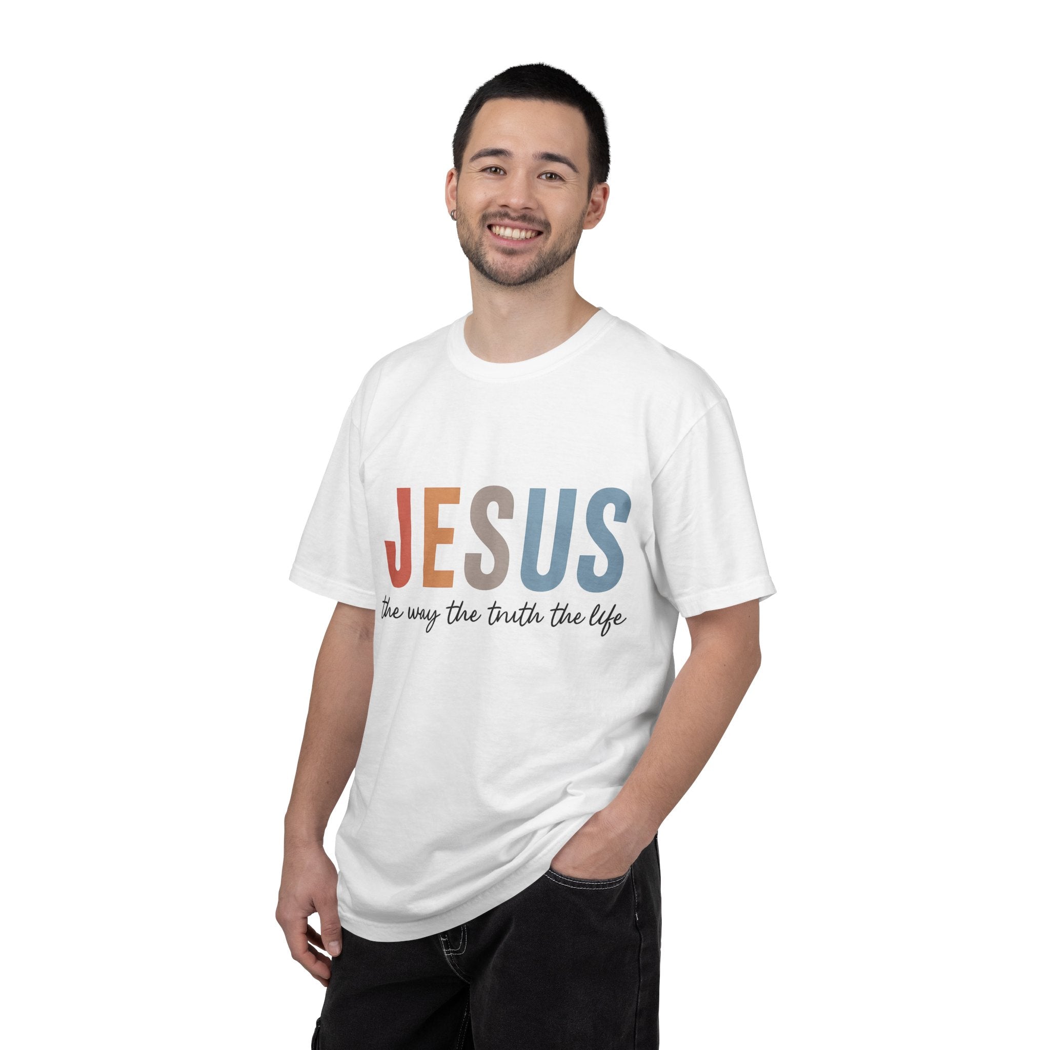 “Jesus — The Way, The Truth, The Life” Faith Tee – Premium Comfort Colors® Christian Shirt | Lexad Designs