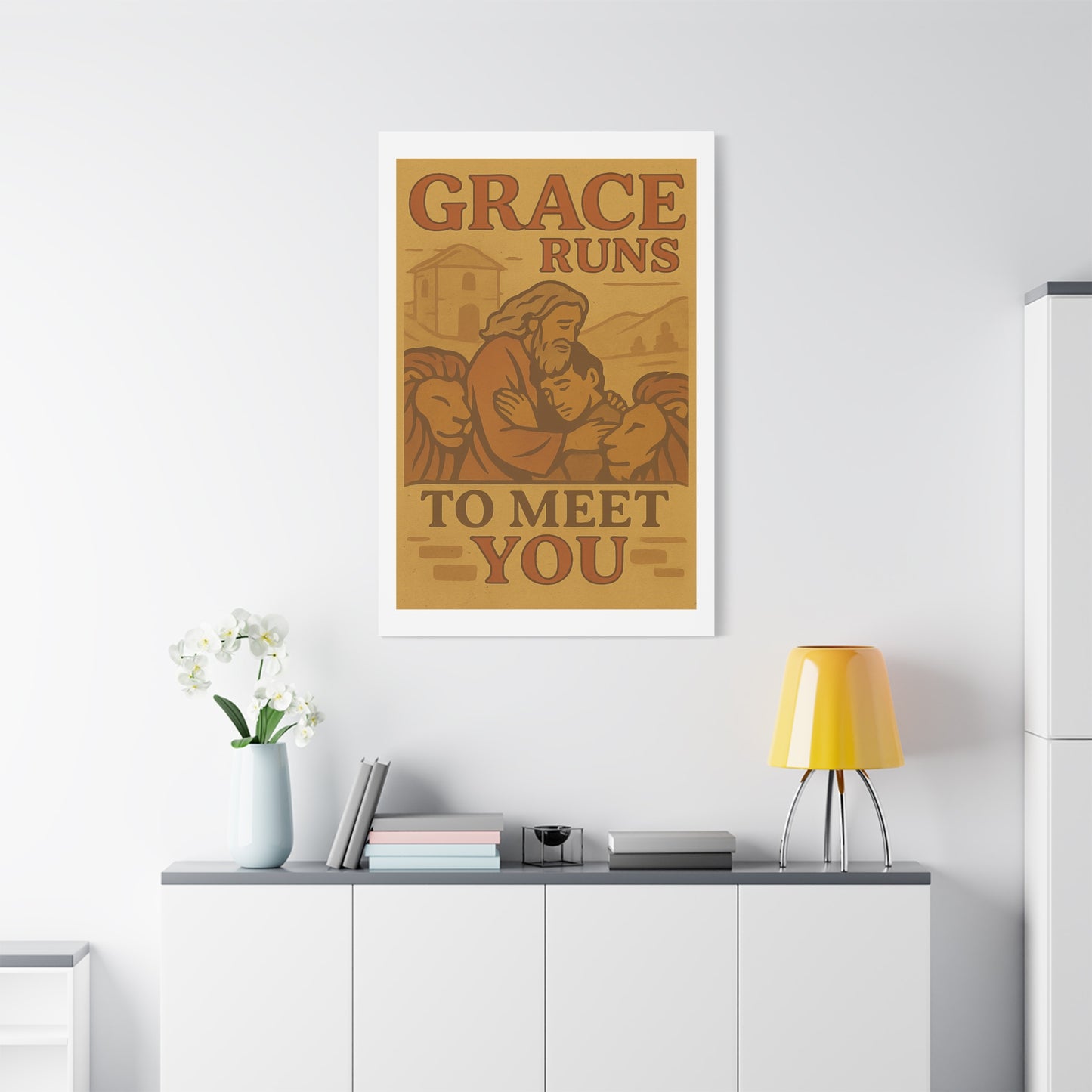 The Prodigal Son Wall Art | Vintage Christian Poster – Redemption & Grace Illustration.