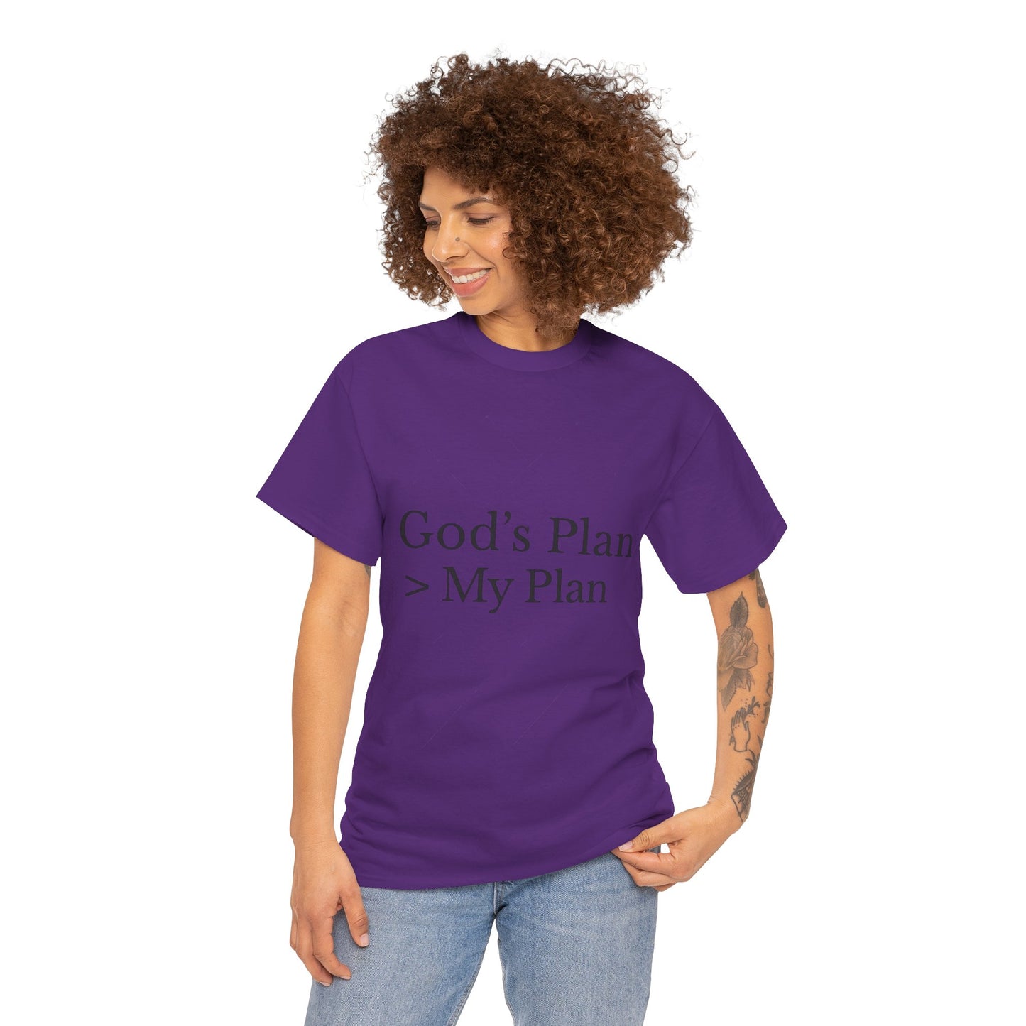 God’s Plan > My Plan T-Shirt – Christian Faith Unisex Tee
