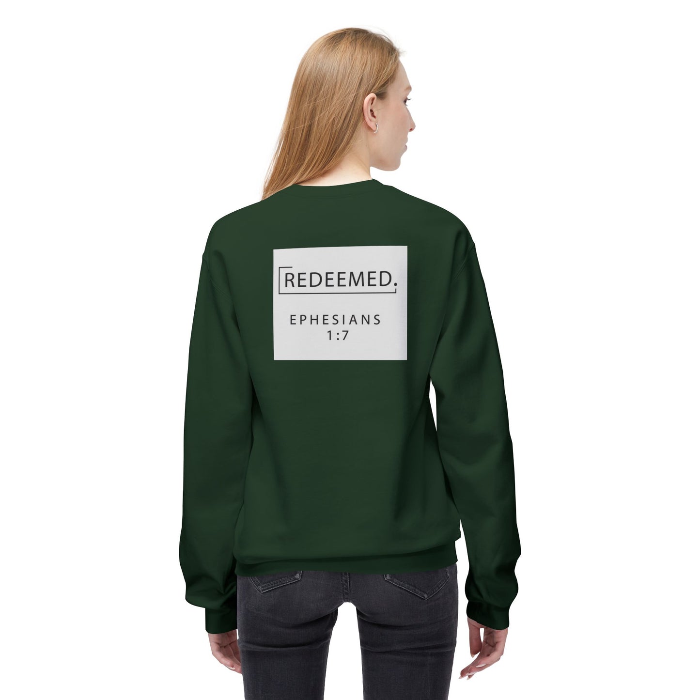 “Redemed” Crewneck Sweatshirt – Unisex Christian Apparel