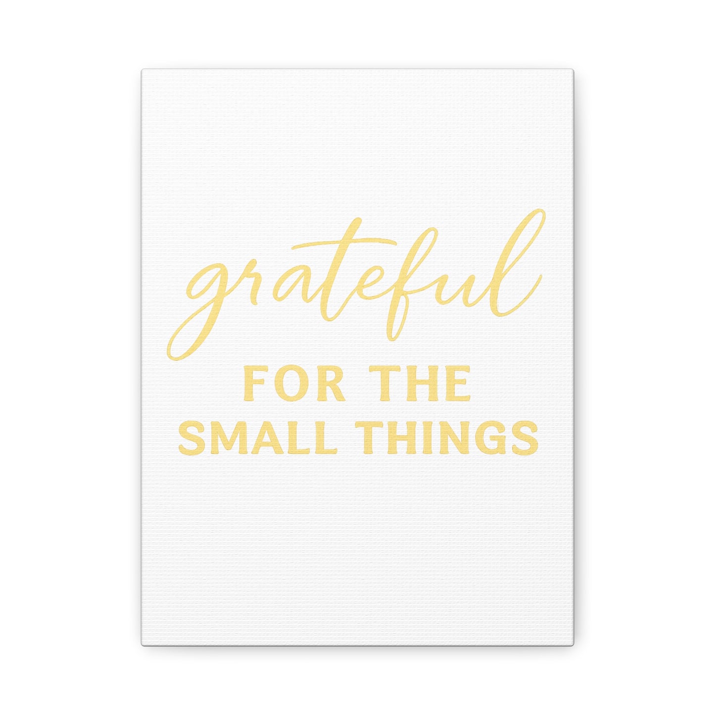 Grateful Wall Art | Inspirational Christian Home Decor - Matte Canvas, Stretched, 1.25"