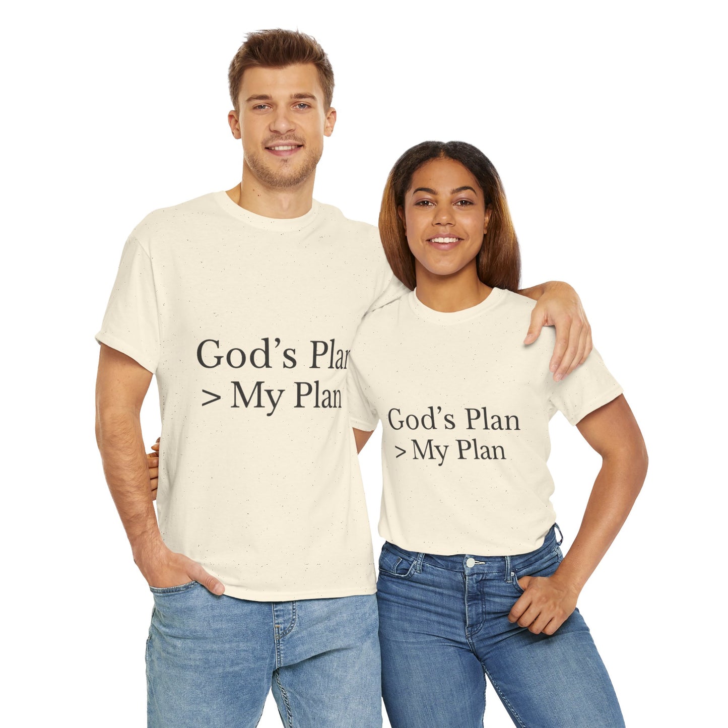 God’s Plan > My Plan T-Shirt – Christian Faith Unisex Tee