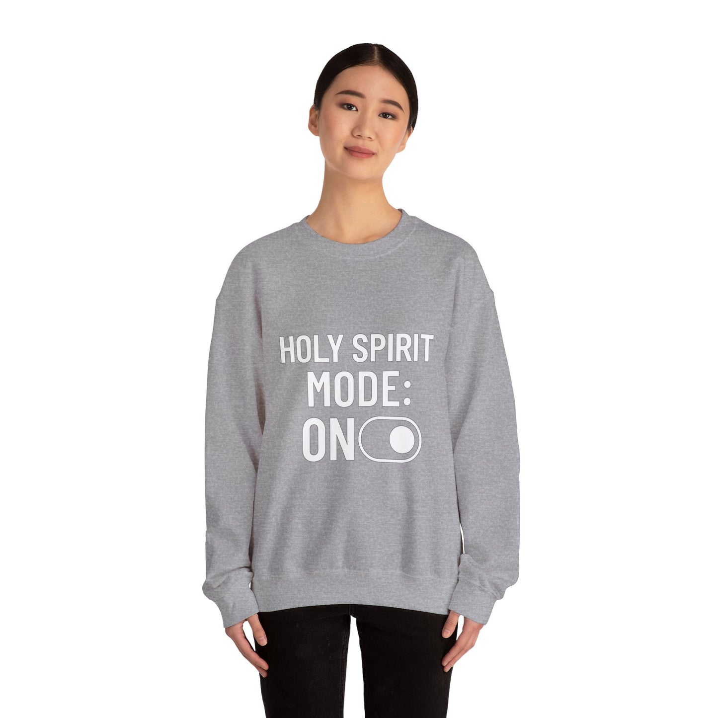 “Holy Spirit Mode: On Sweatshirt – Faith-Filled Christian Hoodie for Men & Women | Spiritual Comfort Wear”