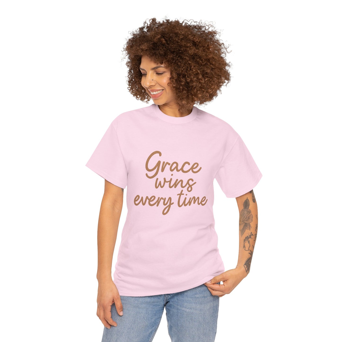 Grace Wins Every Time T-Shirt – Inspirational Christian Unisex Tee
