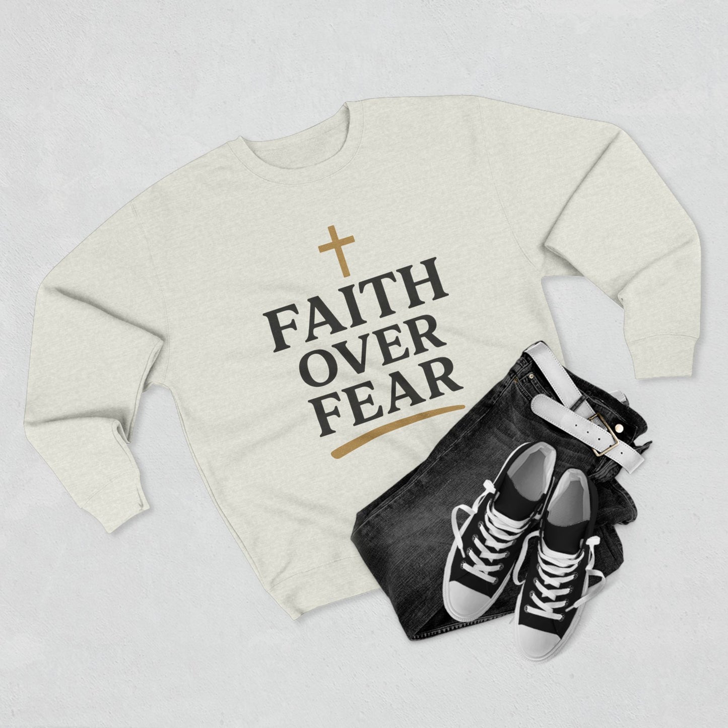 Faith Over Fear Christian Sweatshirt
