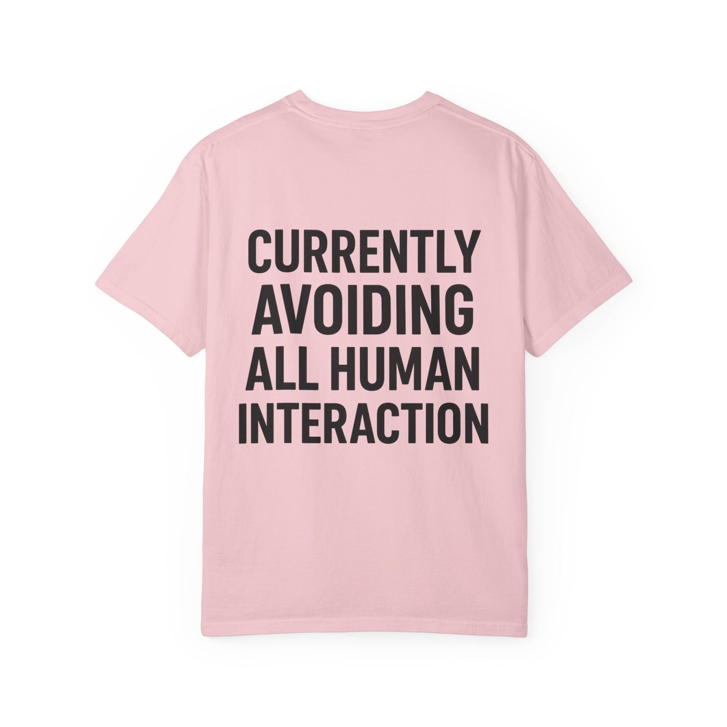 Currently Avoiding All Human Interaction – Funny Minimalist Unisex T-Shirt
