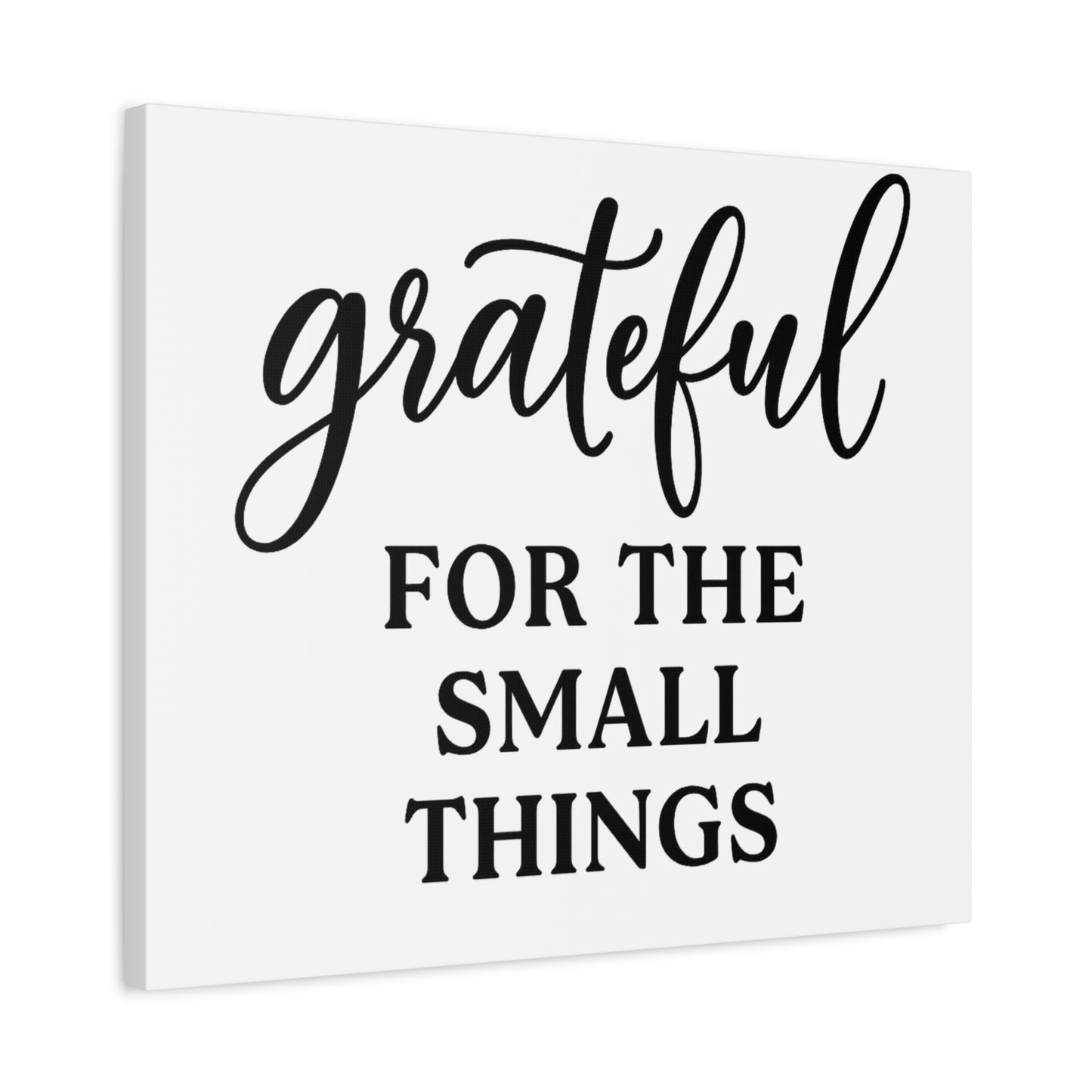 Grateful Wall Art | Inspirational Christian Home Decor-Matte Canvas, Stretched, 1.25"