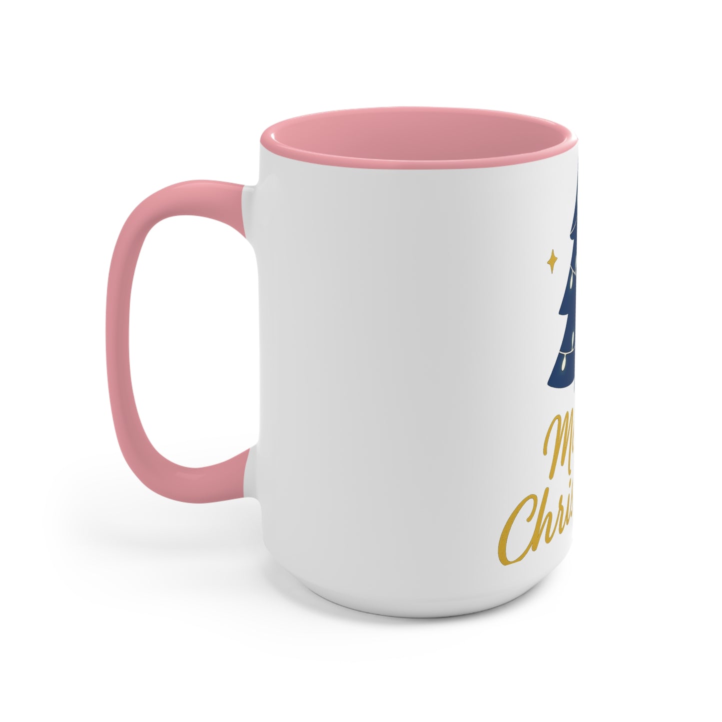 Merry Christmas Accent Mug – Festive Christian Holiday Gift with Scripture-Inspired Cheer