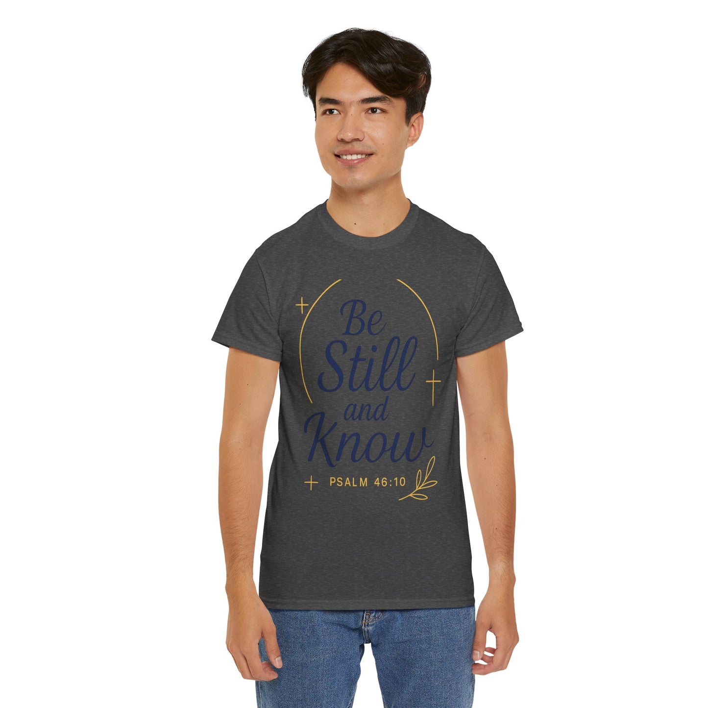 Unisex Heavy Cotton Tee - Be Still and Know Shirt, Inspirational Apparel for Mindfulness, Perfect Gift for Spiritual Gatherings, Bible [...]
