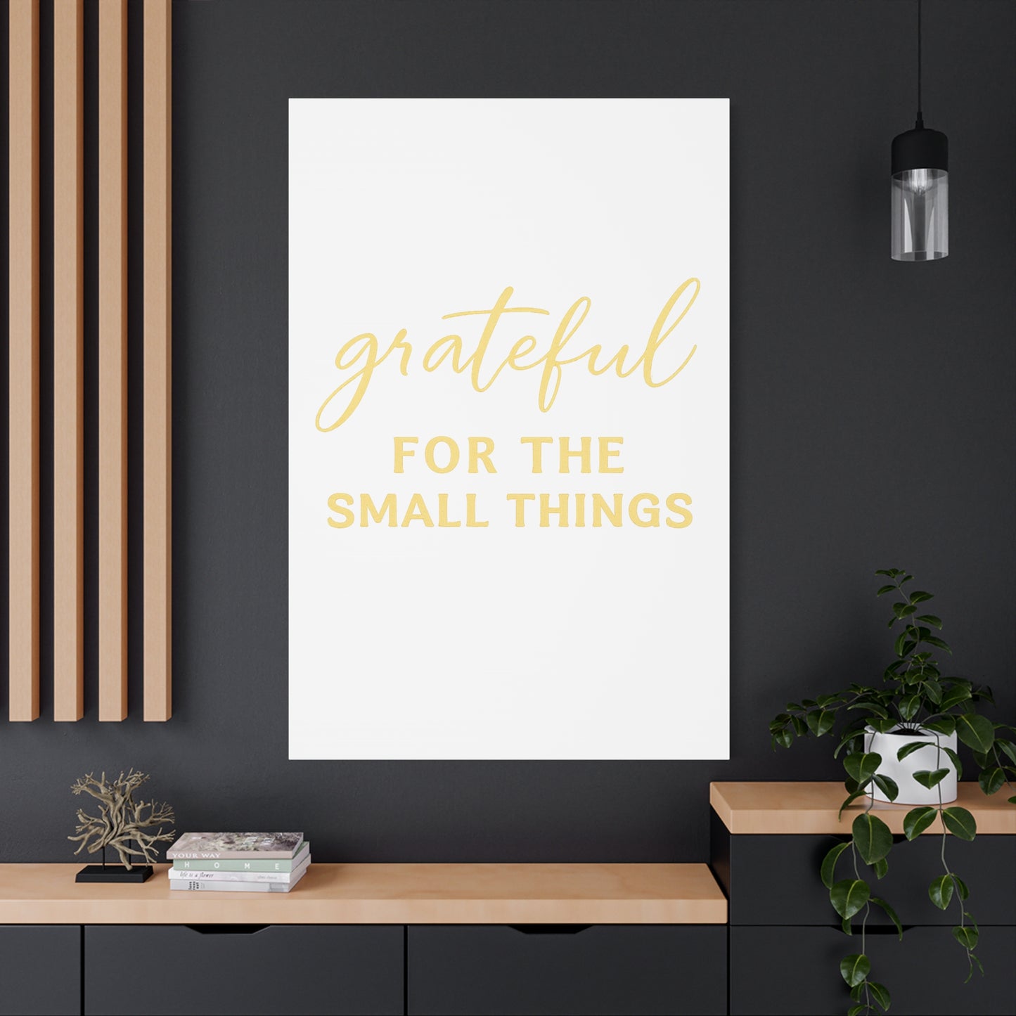 Grateful Wall Art | Inspirational Christian Home Decor - Matte Canvas, Stretched, 1.25"