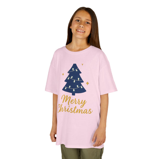 Merry Christmas Kids Heavy Cotton Tee – Christian Holiday Shirt for Children