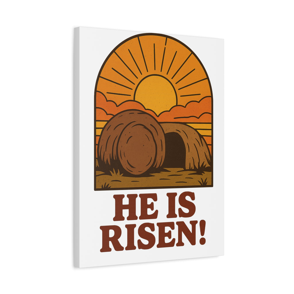 He Is Risen Wall Art | Empty Tomb Christian Poster | Easter Resurrection Morning Home Decor