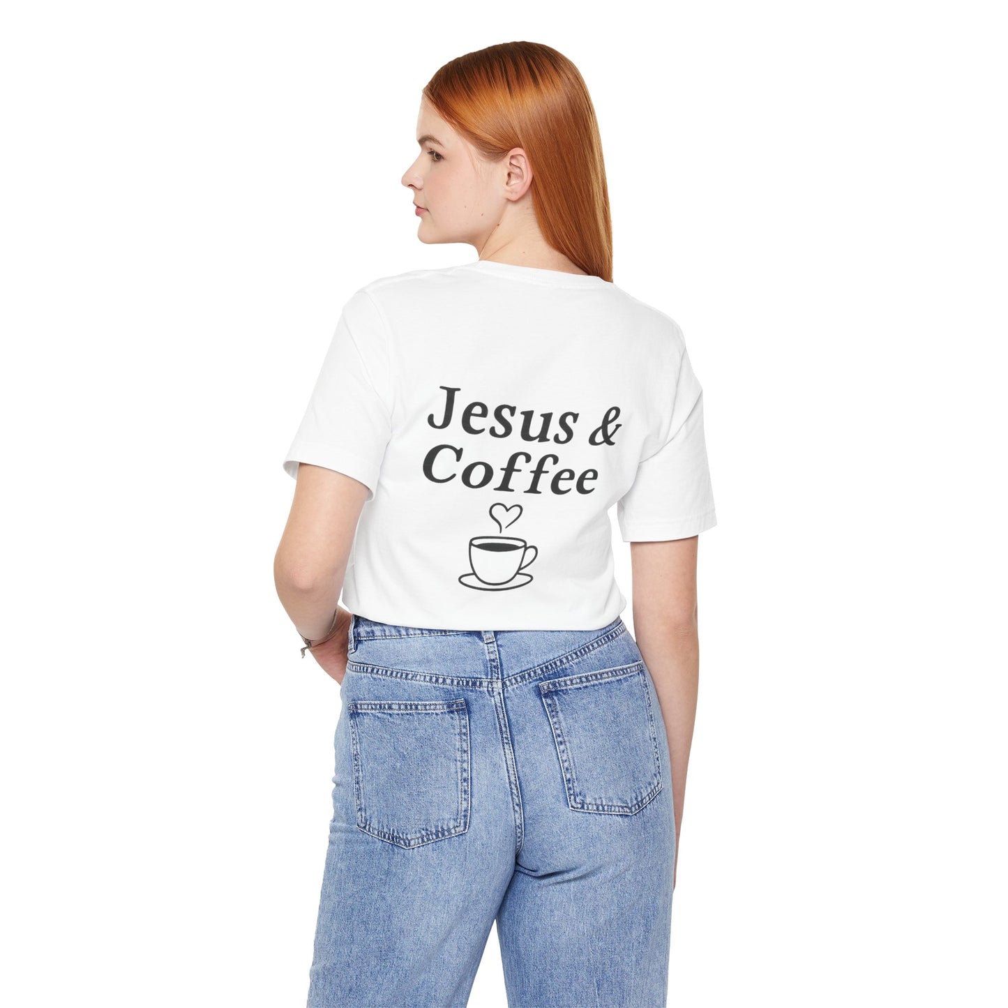 Jesus & Coffee Unisex T-Shirt | Short Sleeve Jersey Tee | Faith