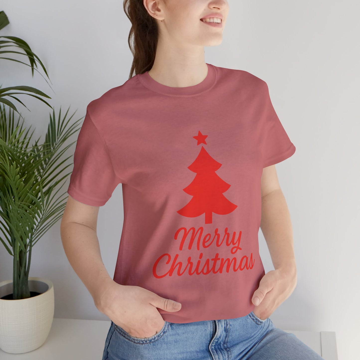 Merry Christmas Unisex Heavy Cotton Tee – Faith-Inspired Holiday Shirt