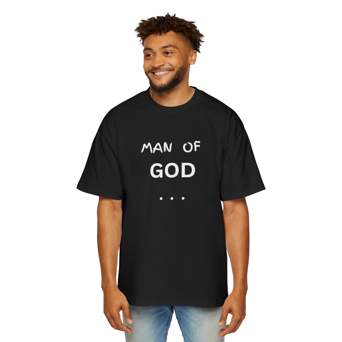 Christian Men’s T-Shirt – Bold “Man of God” Faith Tee