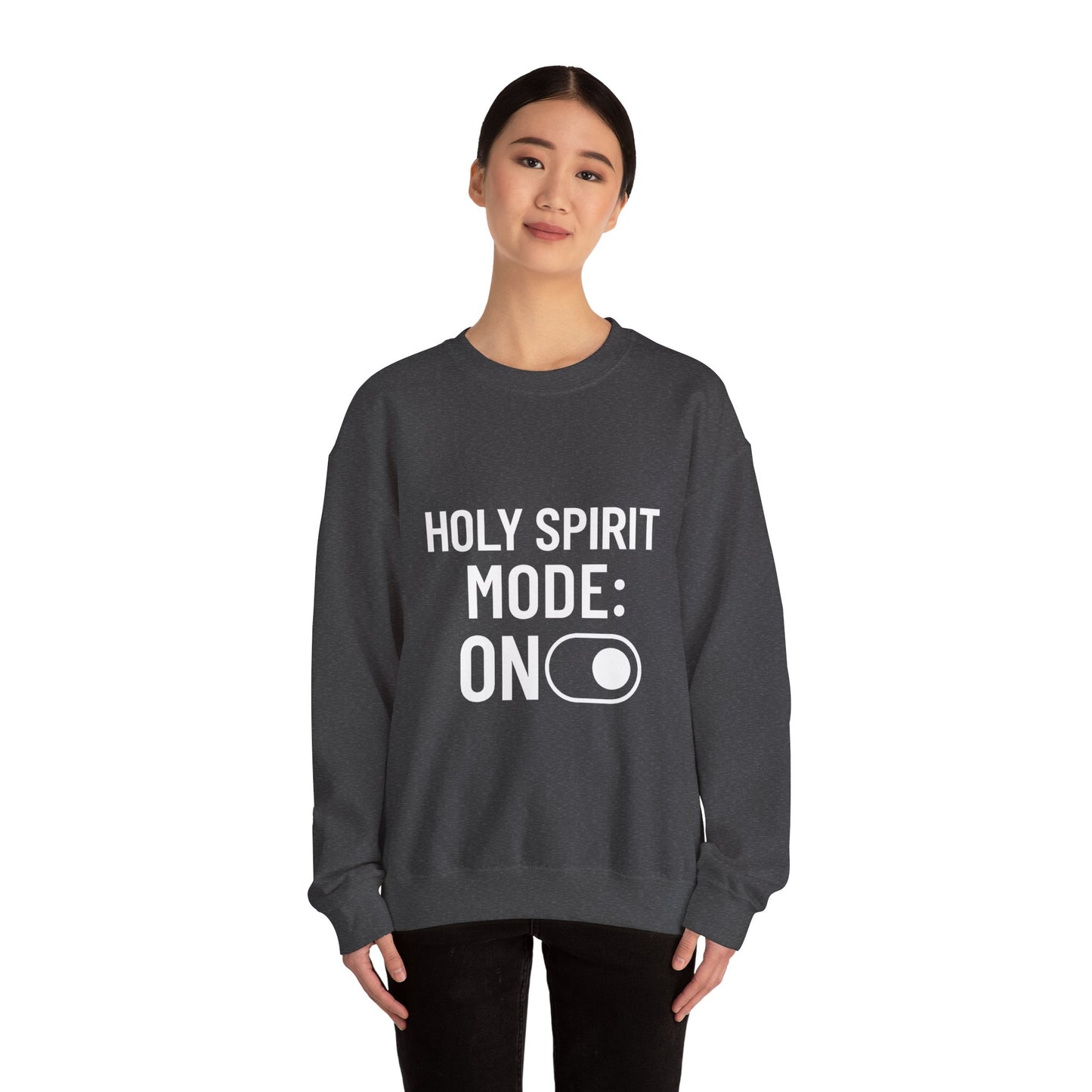 “Holy Spirit Mode: On Sweatshirt – Faith-Filled Christian Hoodie for Men & Women | Spiritual Comfort Wear”