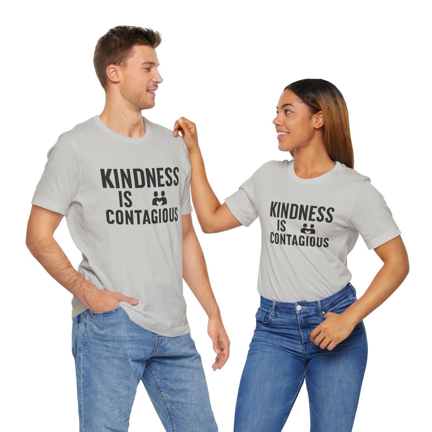 Kindness is Contagious Unisex T-Shirt | Soft Jersey Short Sleeve