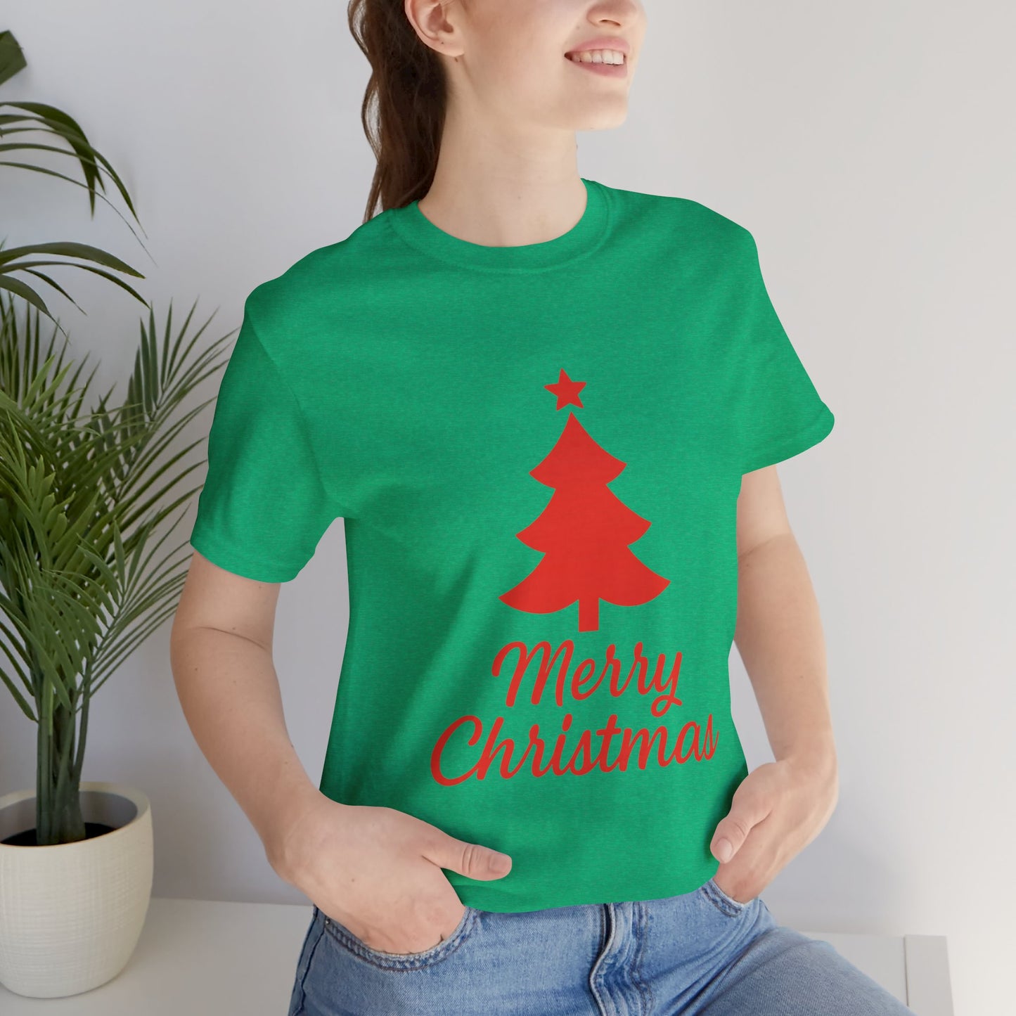 Merry Christmas Unisex Heavy Cotton Tee – Faith-Inspired Holiday Shirt