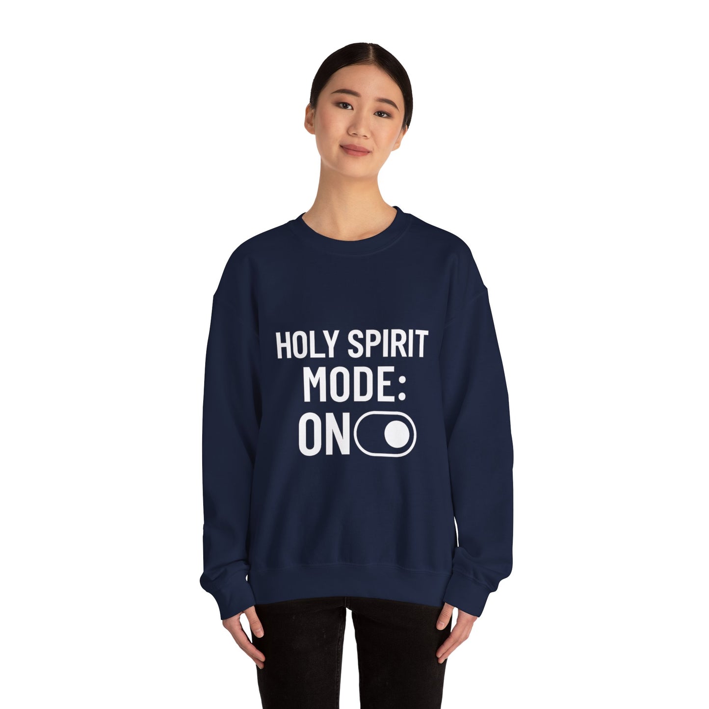 “Holy Spirit Mode: On Sweatshirt – Faith-Filled Christian Hoodie for Men & Women | Spiritual Comfort Wear”