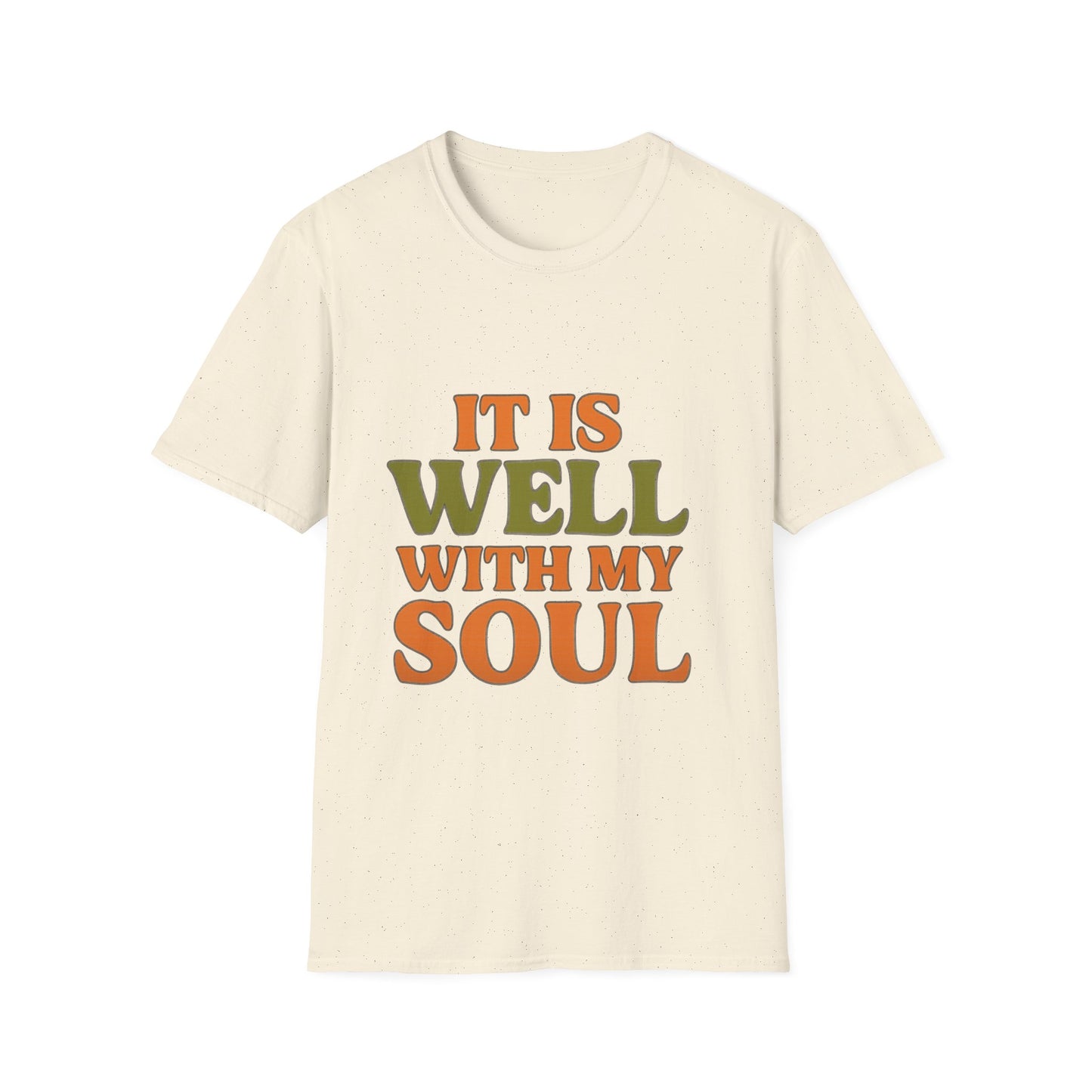 It Is Well With My Soul Christian T-Shirt – Softstyle Faith Tee for Women & Men.